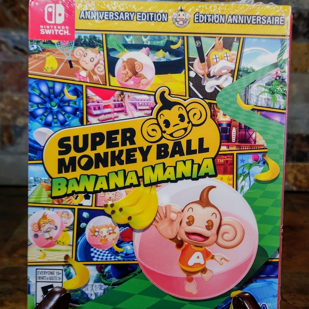 Nintendo Switch • Super Monkey Ball Banana Mania • Rated : E • Sega Produced .